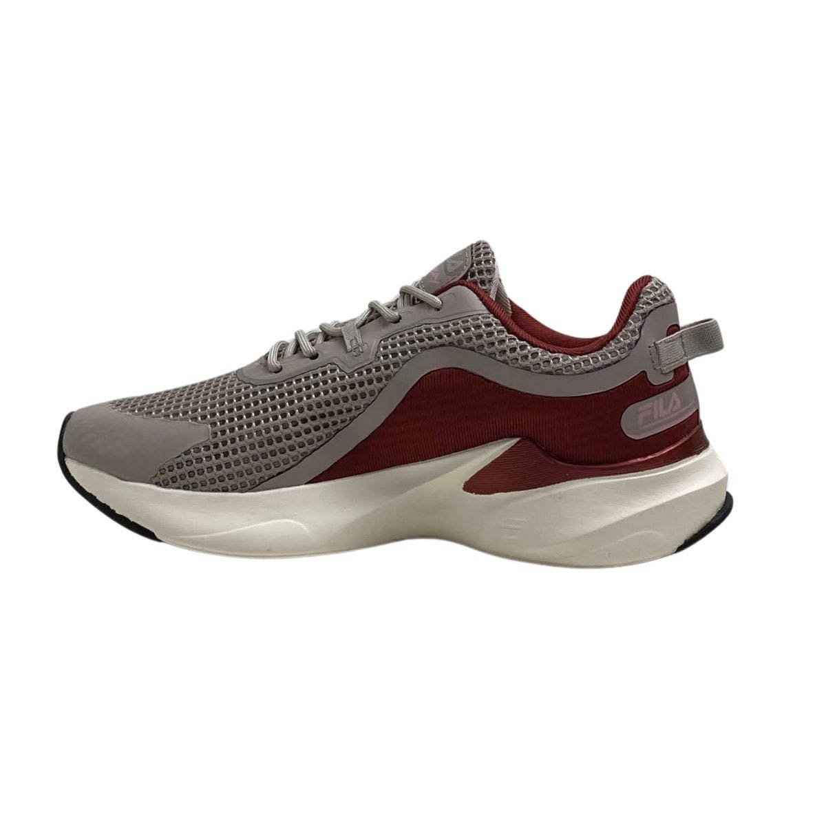 Tênis Esportivo Fila Feminino 51J728X Rose Cinza/Bordô 3