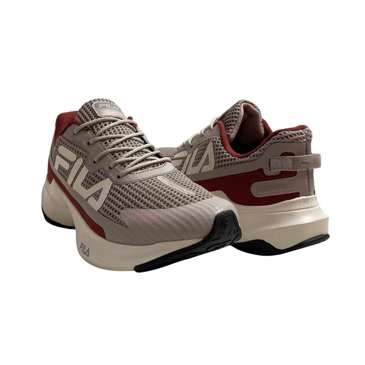 Tênis Esportivo Fila Feminino 51J728X Rose Cinza/Bordô 5