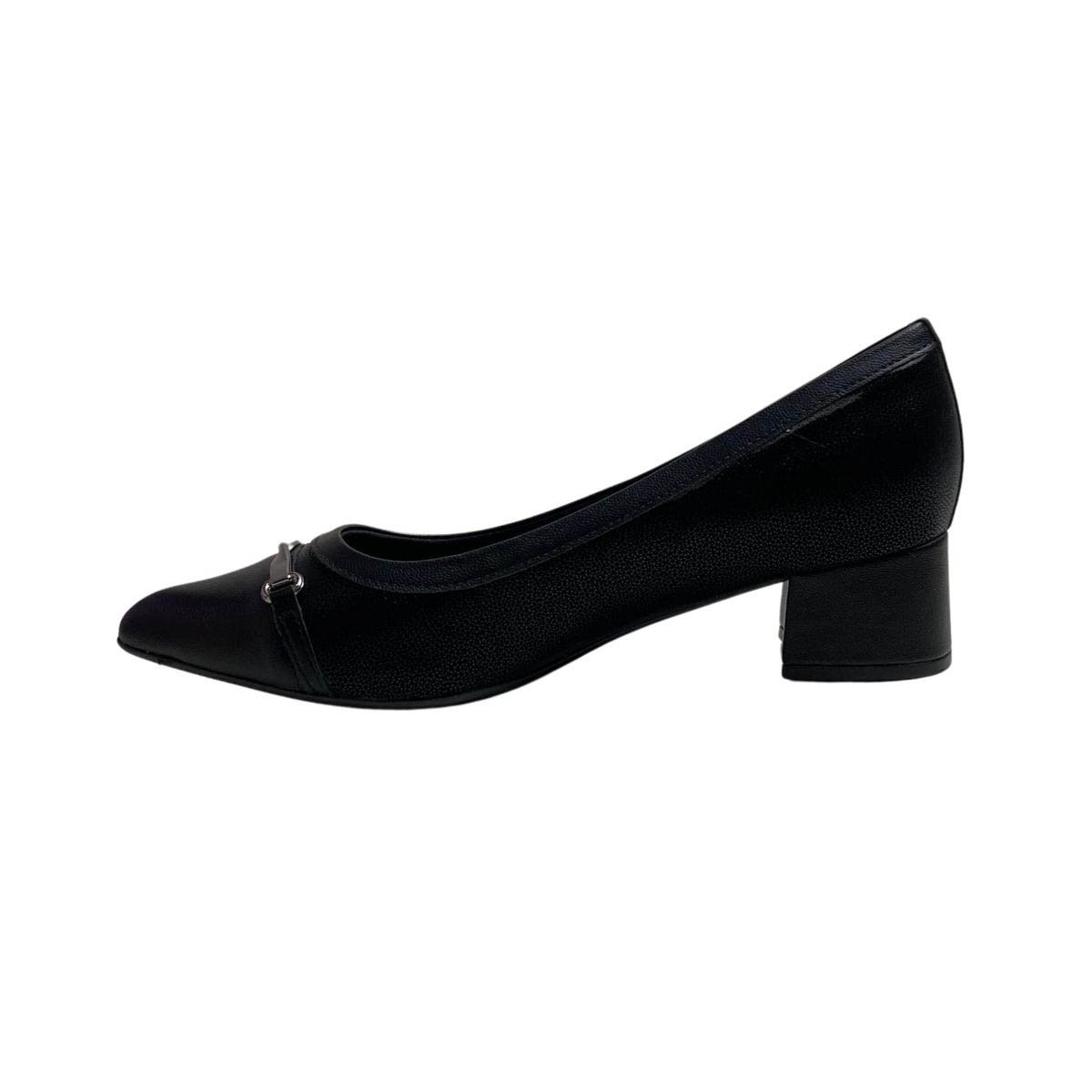 Sapato Piccadilly Feminino 739099 Preto Preto 3