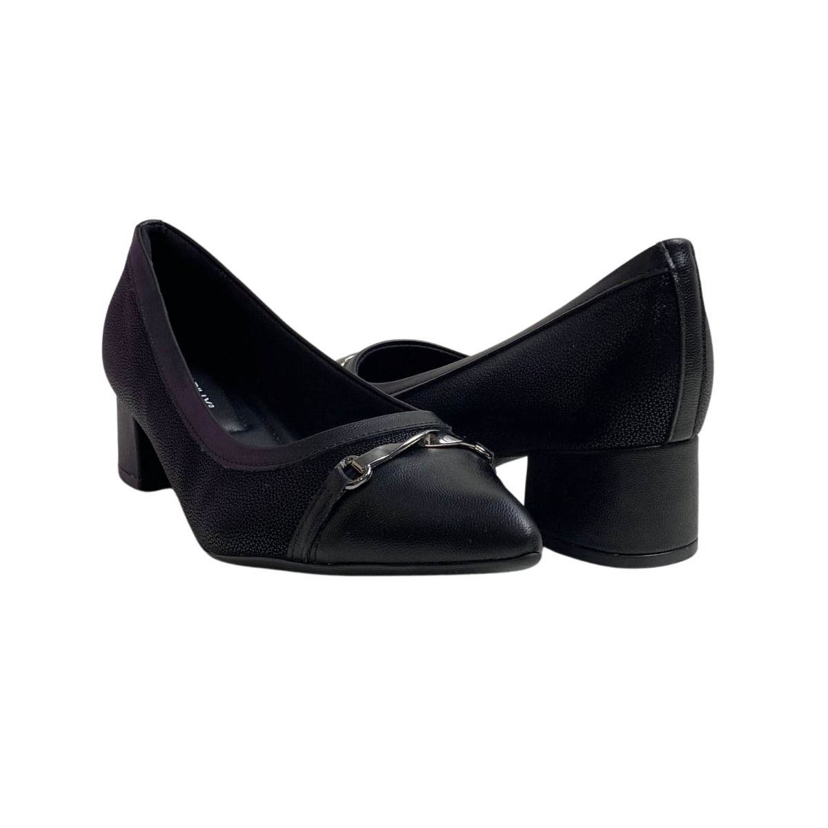 Sapato Piccadilly Feminino 739099 Preto Preto 5