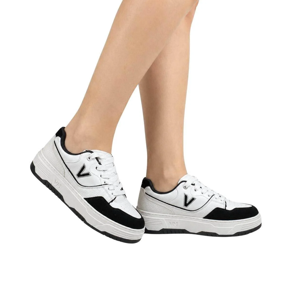 Tênis Via Marte Feminino 225010 Branco Branco/Preto 2