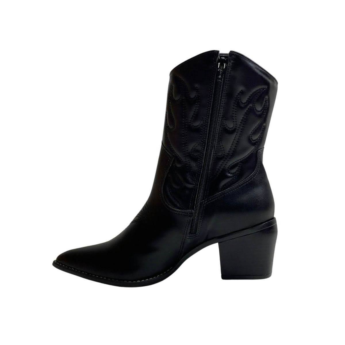 Bota Via Marte Feminina 054014 Preto Preto 3