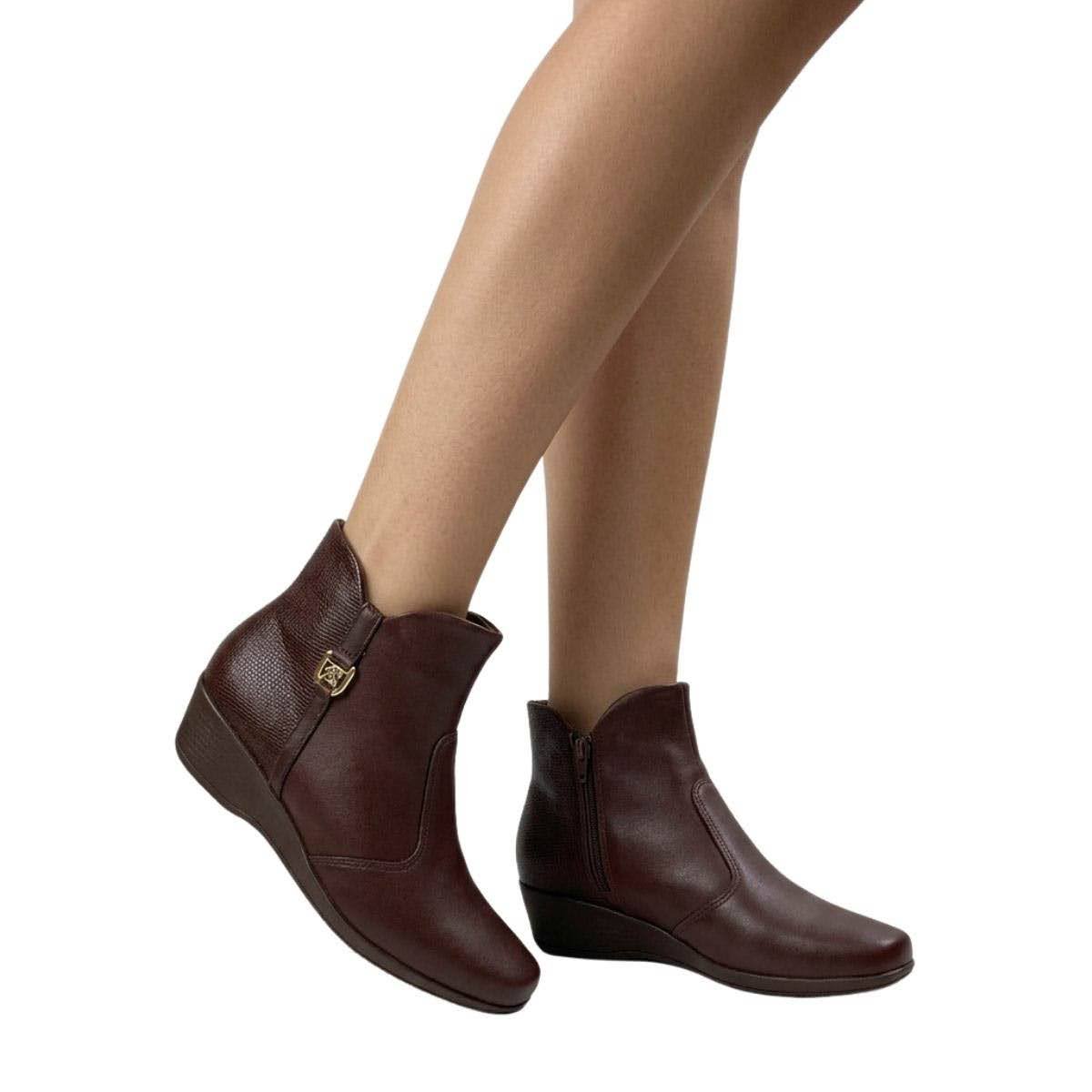 Bota Piccadilly Feminina 143249 Marrom Marrom 2