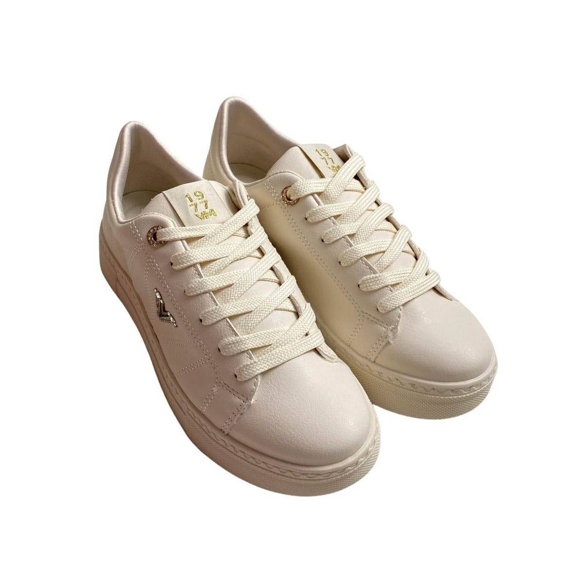 Tênis Via Marte Feminino 138021 Creme Bege 4