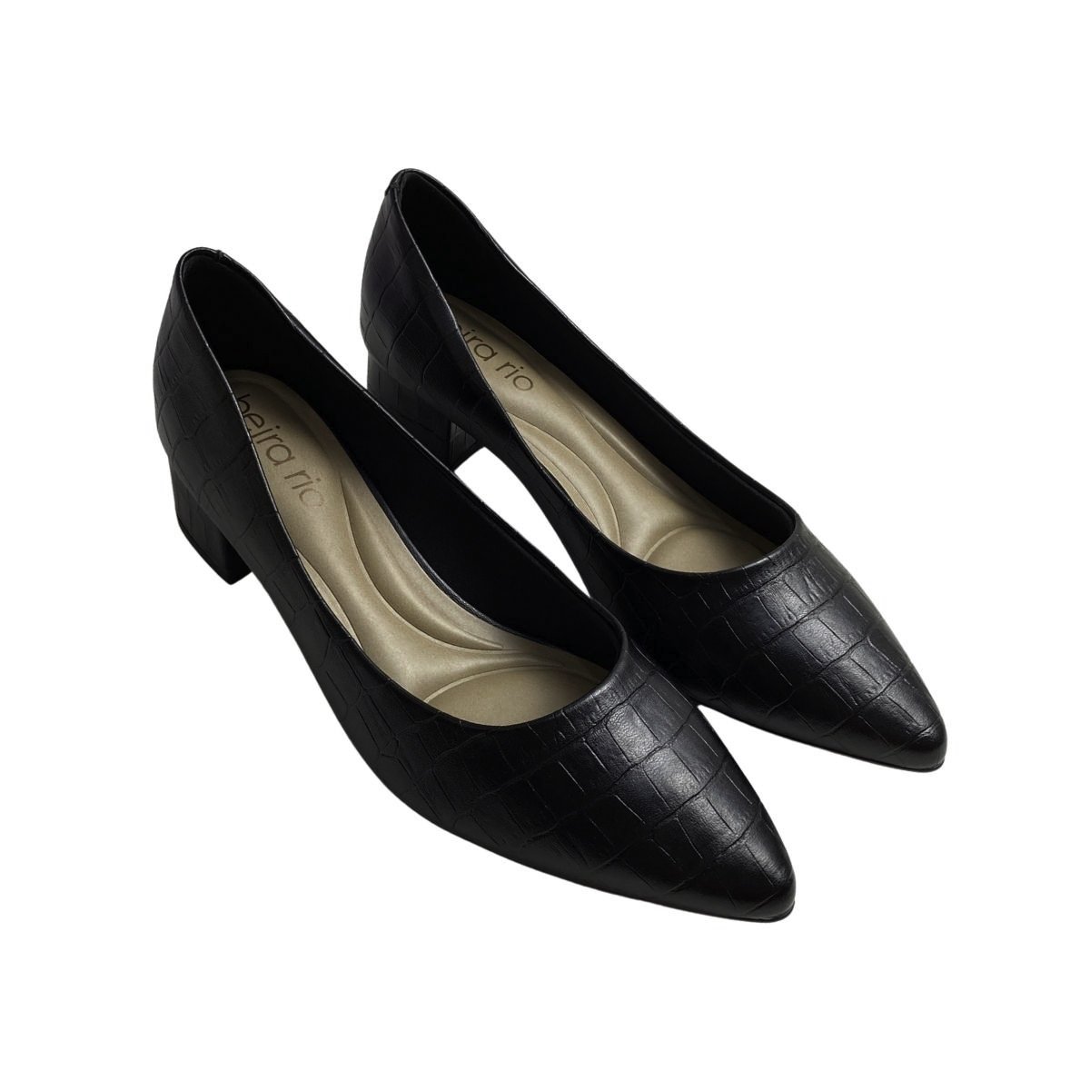 Sapato Beira Rio Feminino 4182200F Preto Preto 4