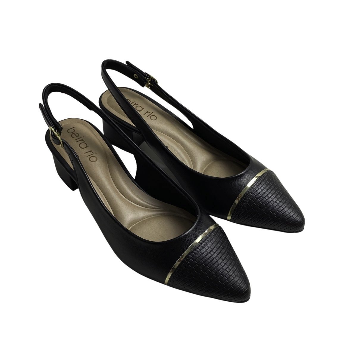Sapato Beira Rio Feminino 4182237 Preto Preto 4