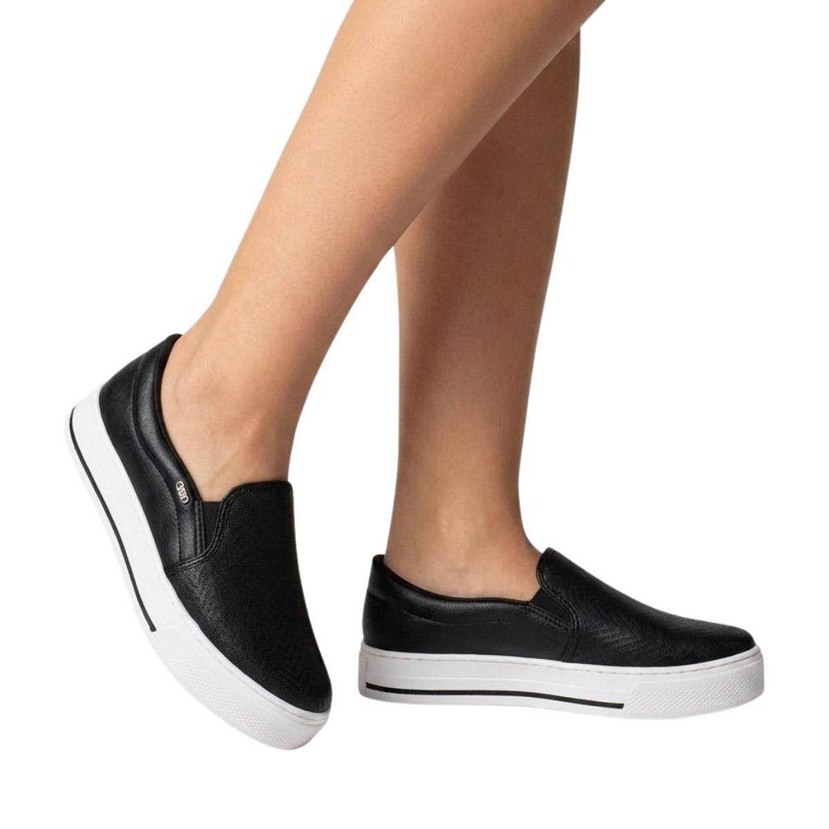 Tênis Via Marte Feminino 027027 Preto Preto 2