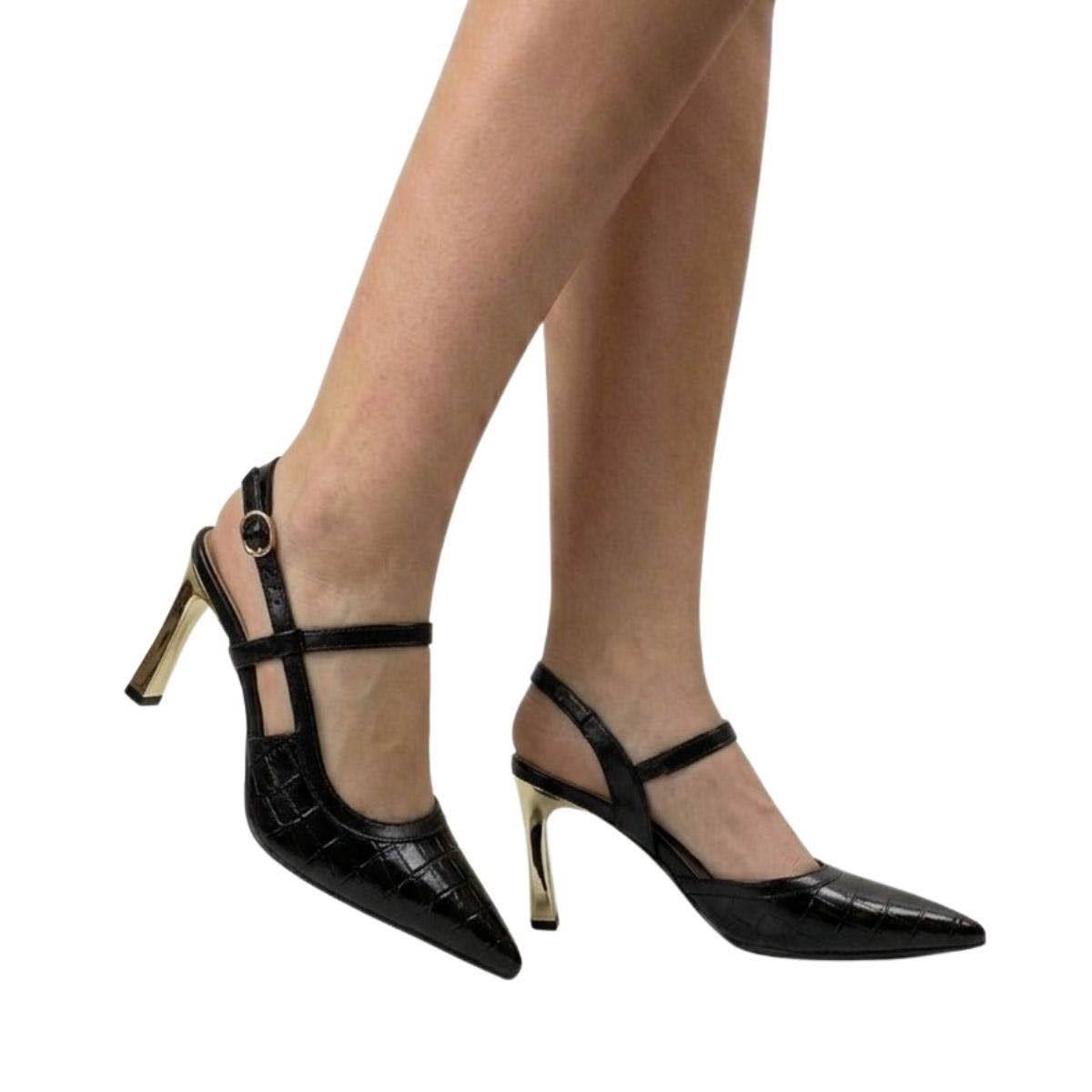 Scarpin Bebecê Feminino T9442221 Preto Preto 2