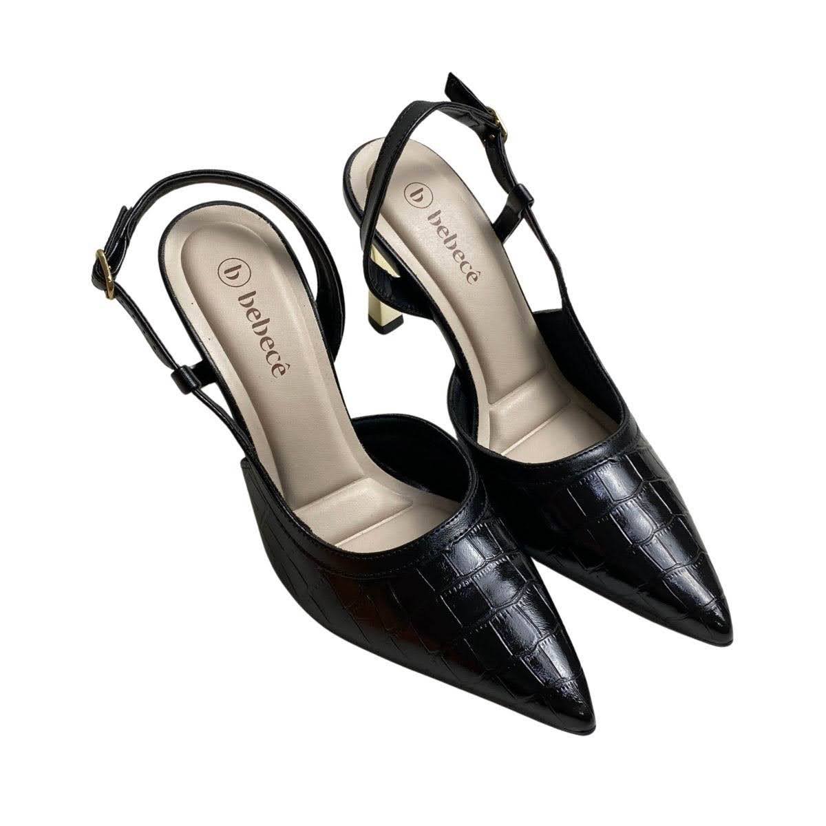 Scarpin Bebecê Feminino T9442221 Preto Preto 4