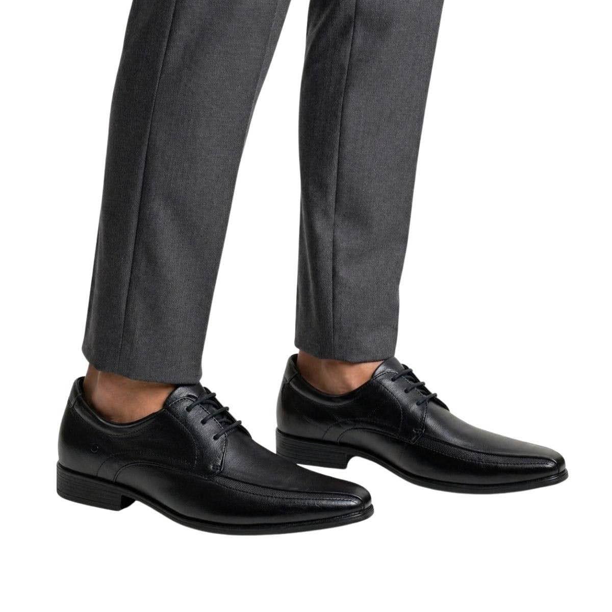 Sapato Social Democrata Masculino 646101 Preto Preto 2