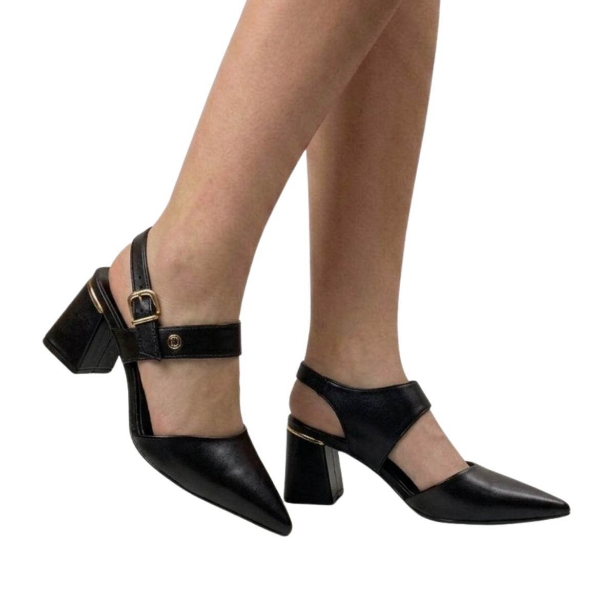 Sapato Bebecê Feminino T7012022 Preto Preto 2
