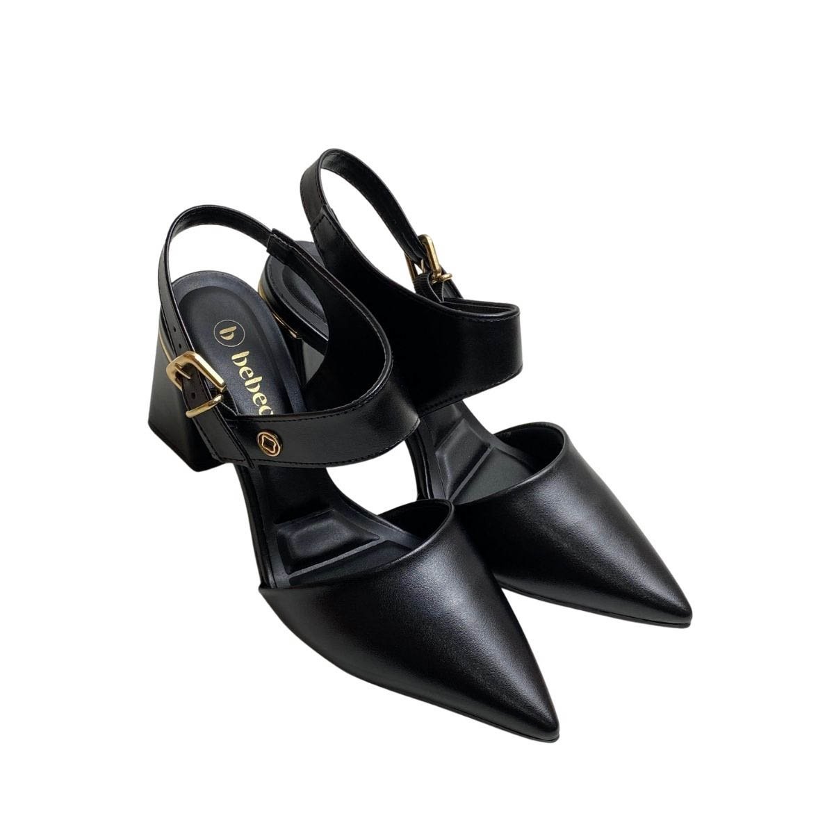 Sapato Bebecê Feminino T7012022 Preto Preto 4