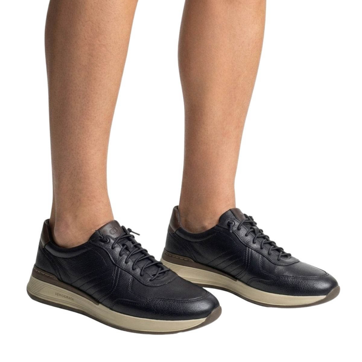 Sapatenis Democrata Masculino 662101 Preto Preto 2