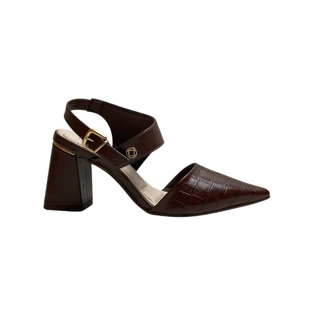 Sapato Bebecê Feminino T7012022 Marrom Escuro