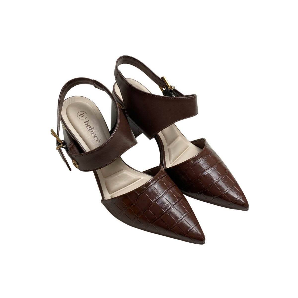 Sapato Bebecê Feminino T7012022 Marrom Escuro Marrom 4