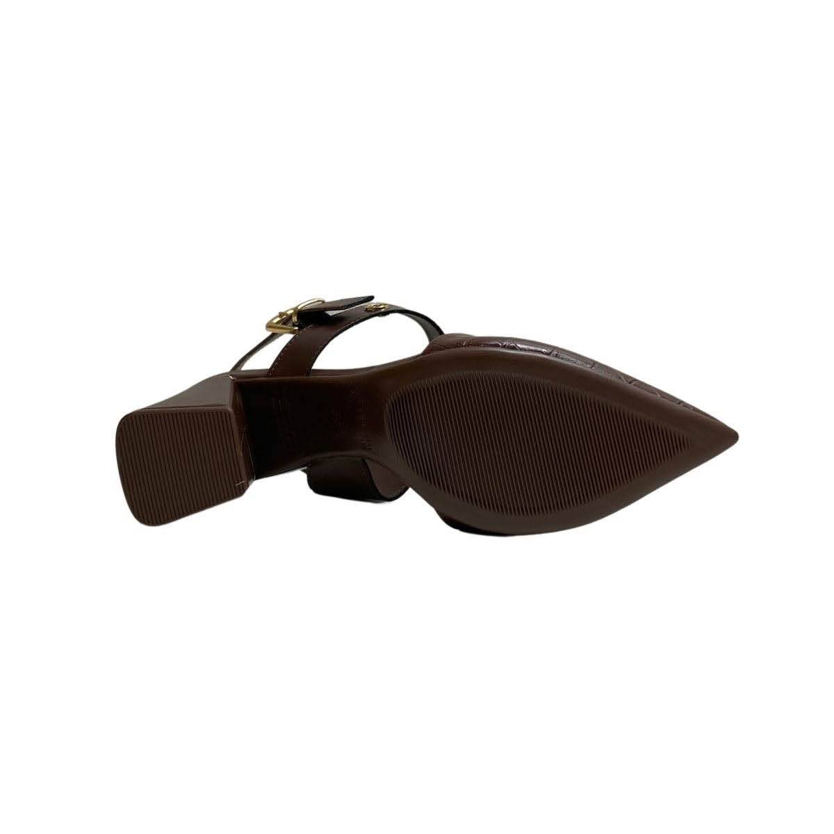 Sapato Bebecê Feminino T7012022 Marrom Escuro Marrom 6