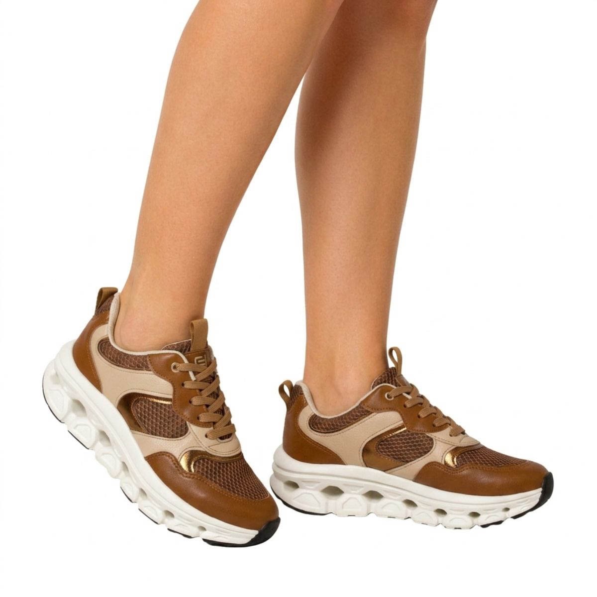 Tênis Piccadilly Feminino 948019 Marrom Marrom 2