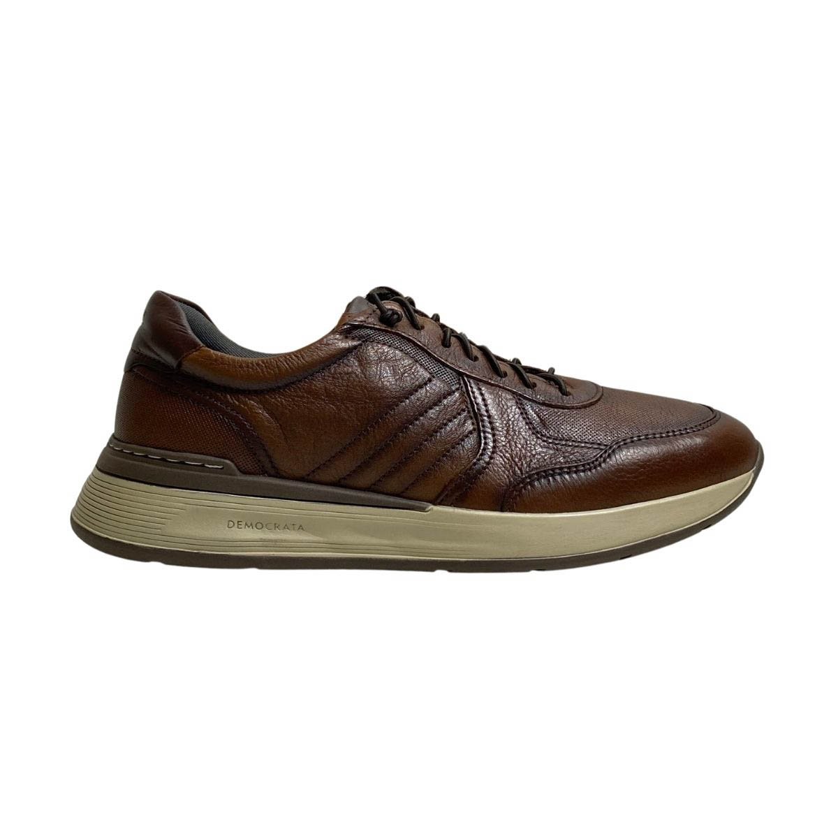 Sapatenis Democrata Masculino 662101 Marrom