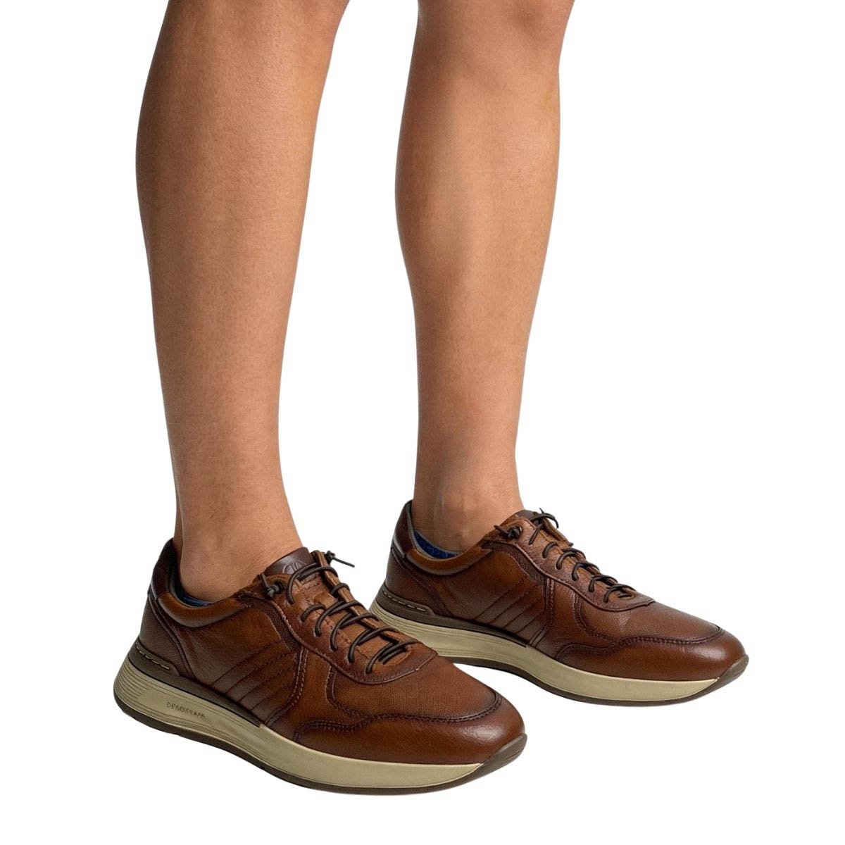 Sapatenis Democrata Masculino 662101 Marrom Marrom 2