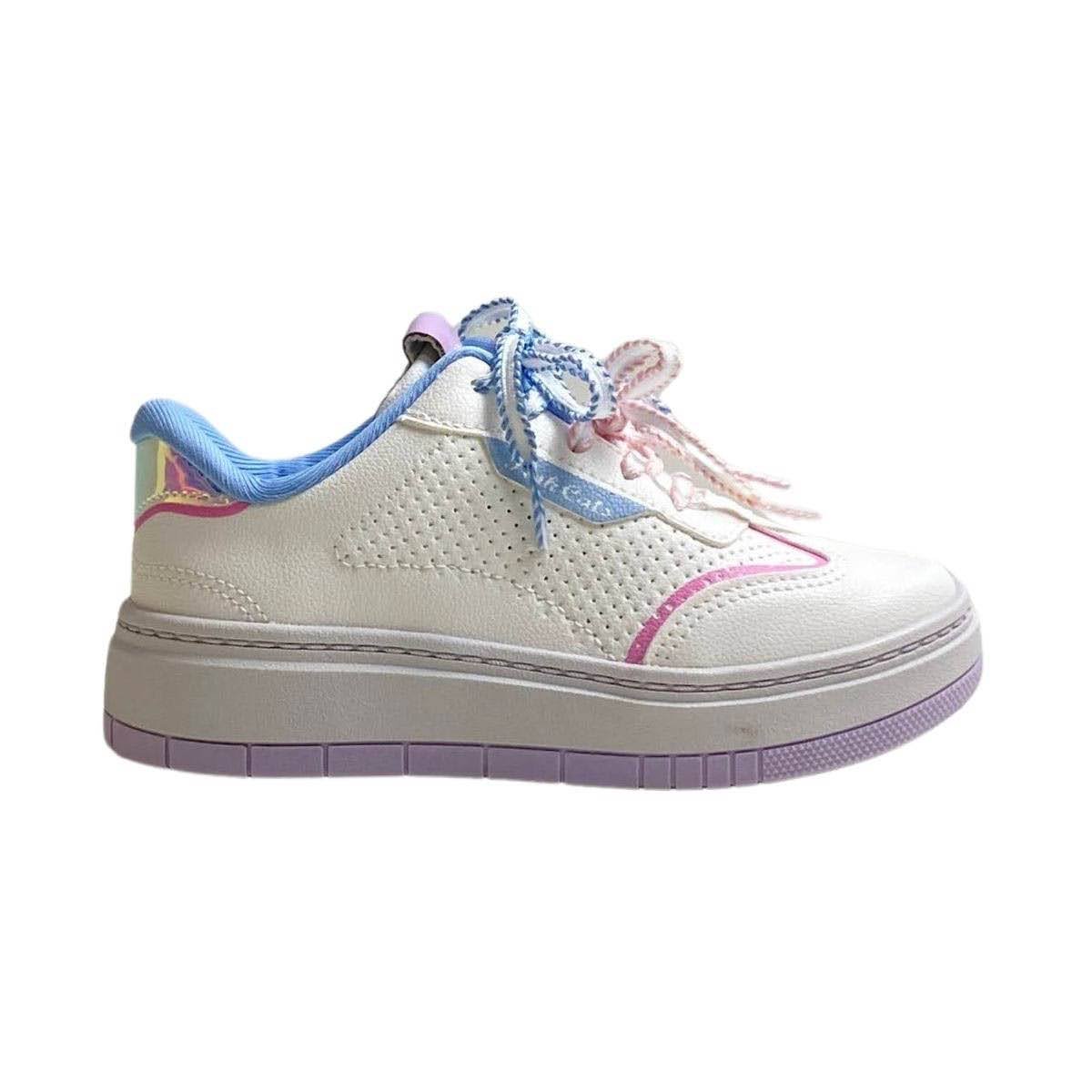 Tênis Pink Cats Infantil Menina V6152 Branco