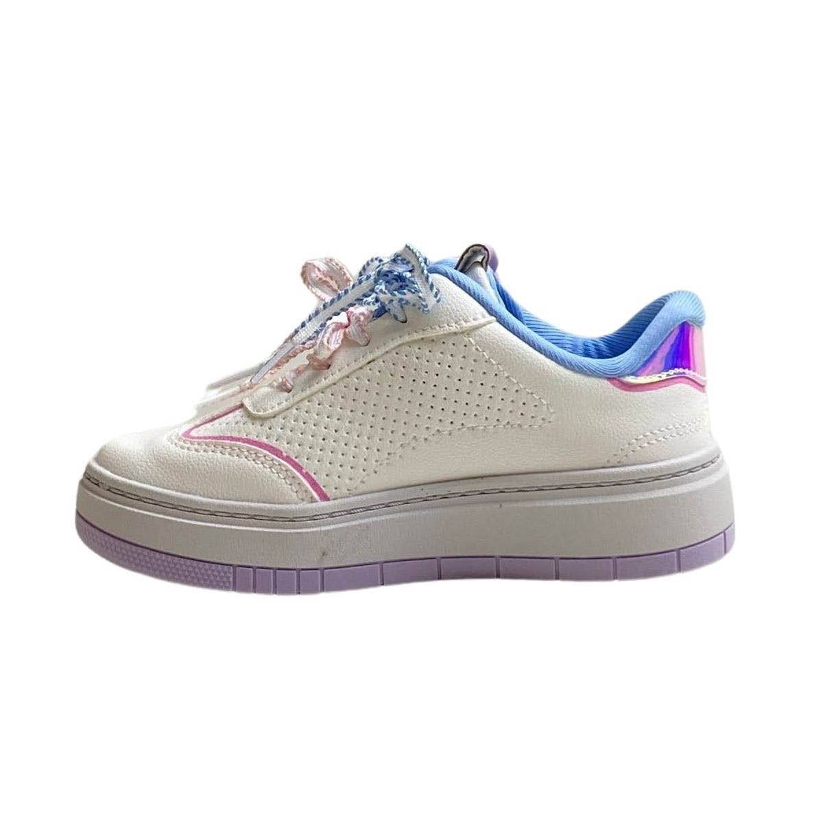 Tênis Pink Cats Infantil Menina V6152 Branco Branco 3