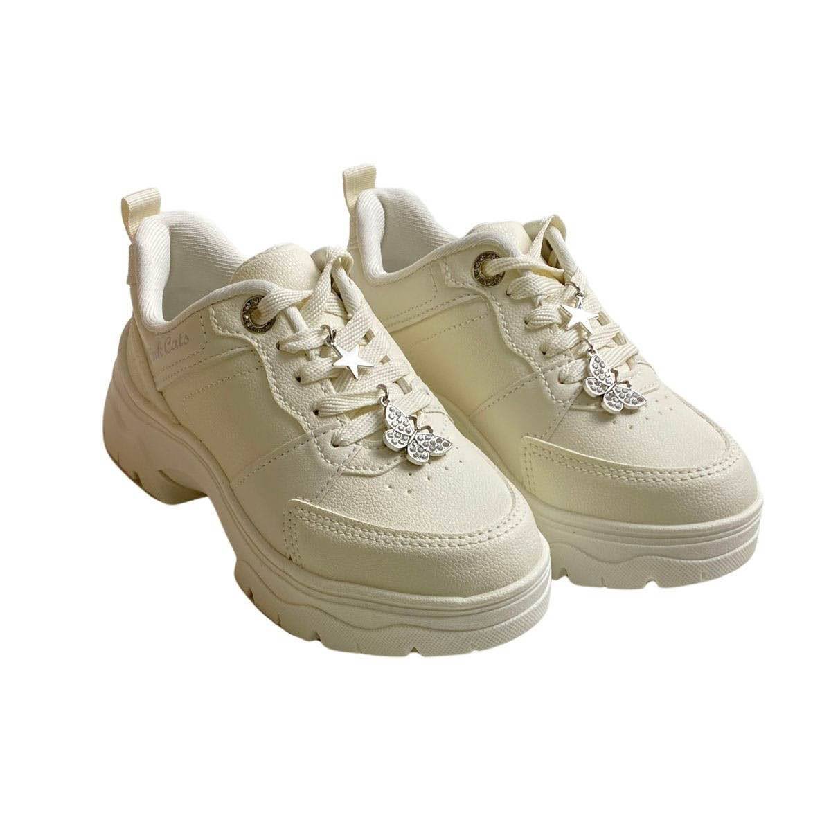 Tênis Pink Cats Infantil Menina V6241 Off White Off White 4