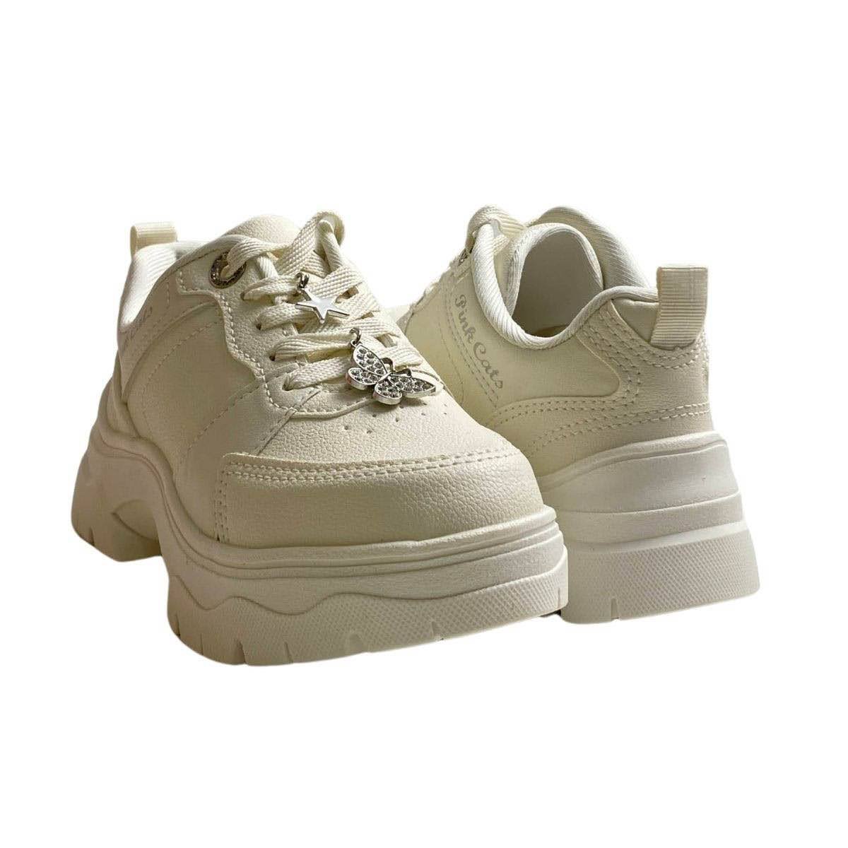 Tênis Pink Cats Infantil Menina V6241 Off White Off White 5