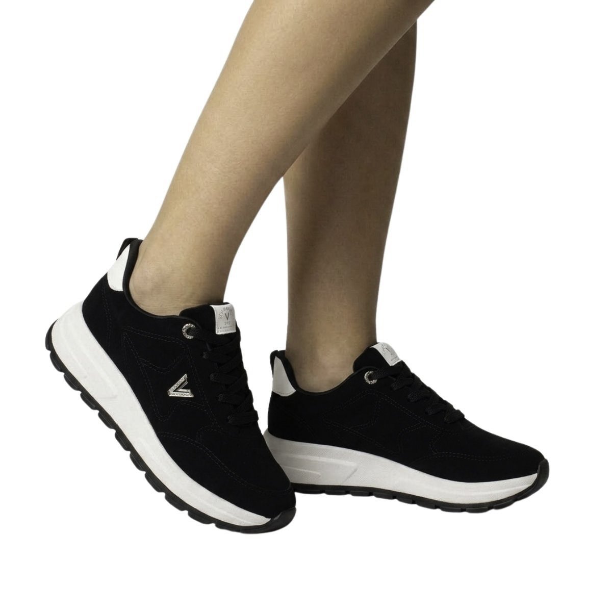 Tênis Via Marte Feminino 242013 Preto Preto 2