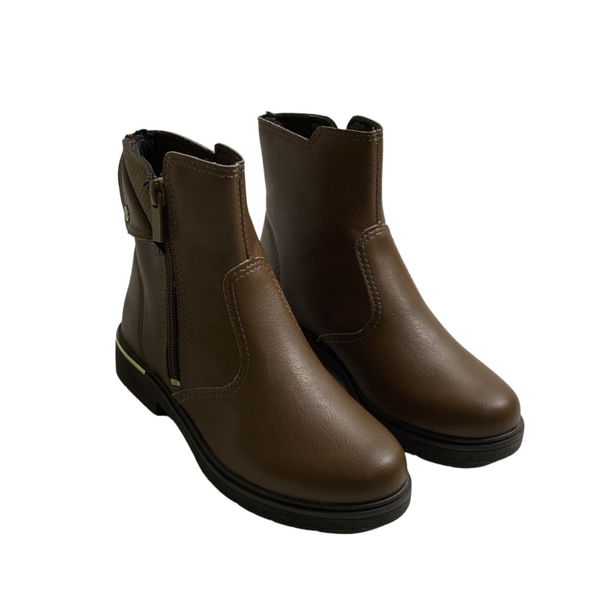 Bota Pink Cats Infantil Menina V6072 Marrom Marrom 4