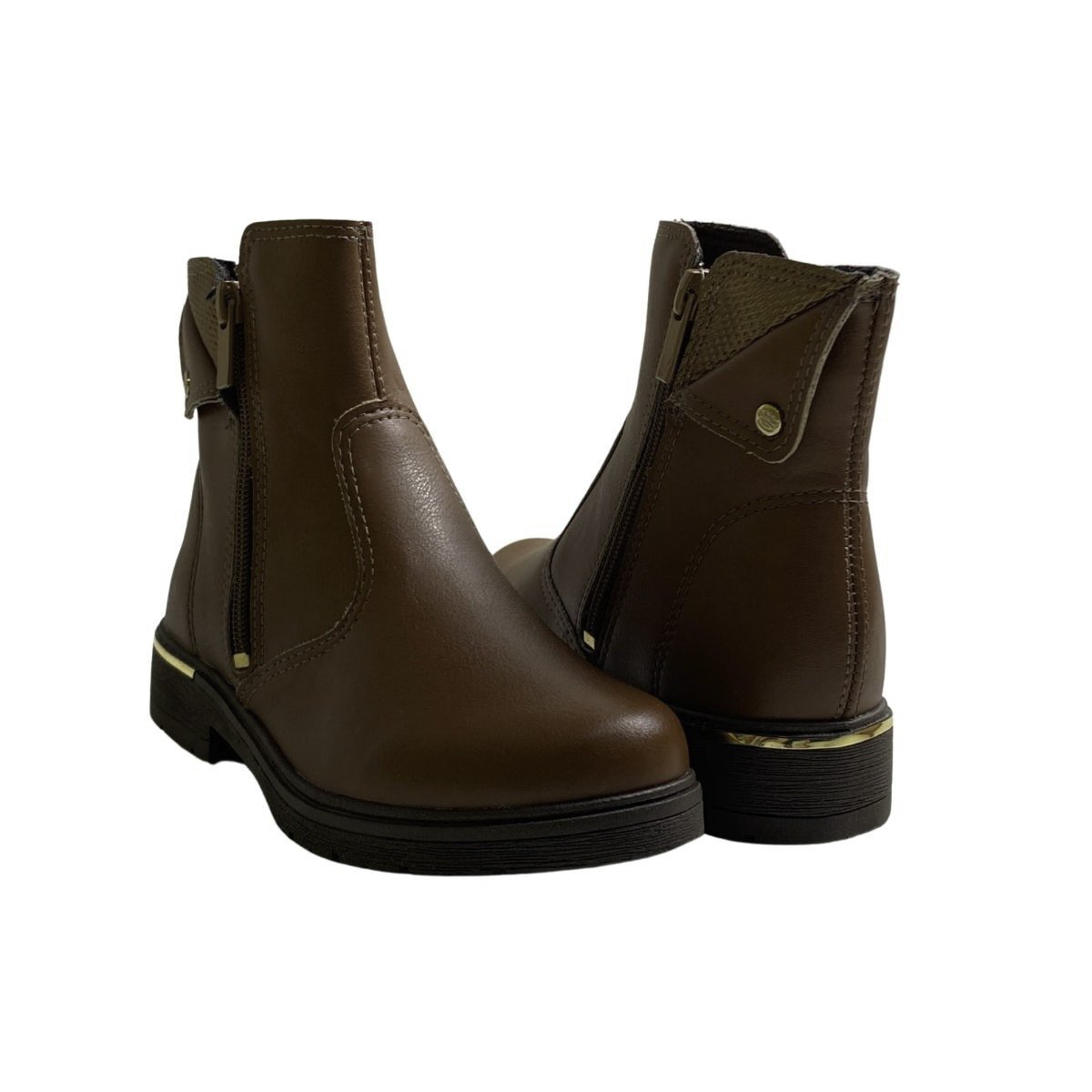Bota Pink Cats Infantil Menina V6072 Marrom Marrom 5