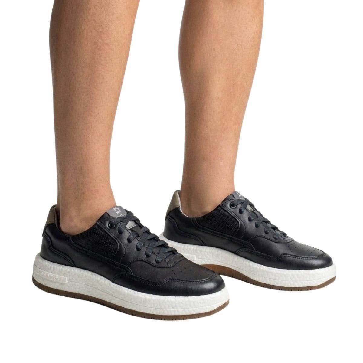 Tênis Democrata Masculino 600101 Preto Preto 2