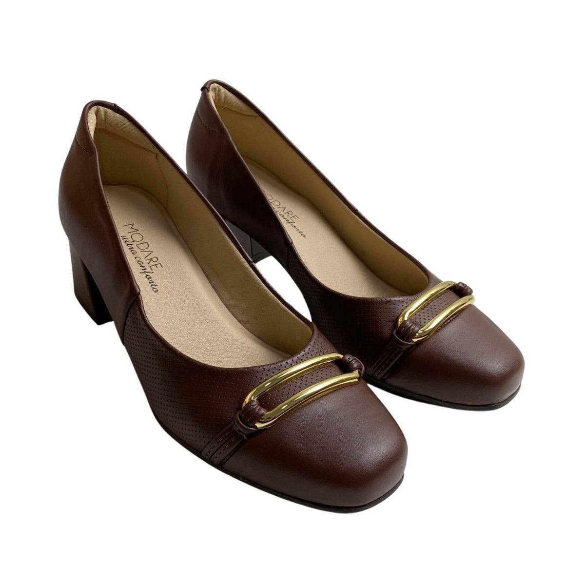 Sapato Modare Feminino 7373123 Marrom Marrom 4