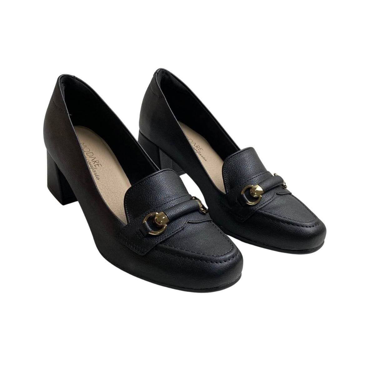 Sapato Modare Feminino 7373118 Preto Preto 4