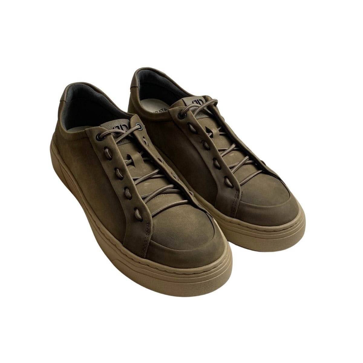 Sapatenis Democrata Masculino 240902 Cinza Escuro Taupe 4