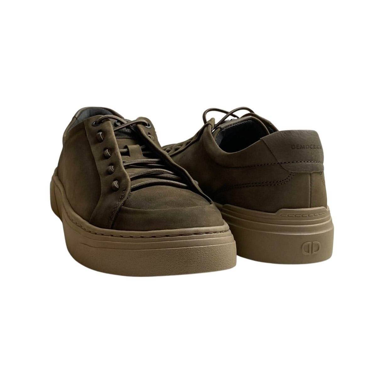 Sapatenis Democrata Masculino 240902 Cinza Escuro Taupe 5