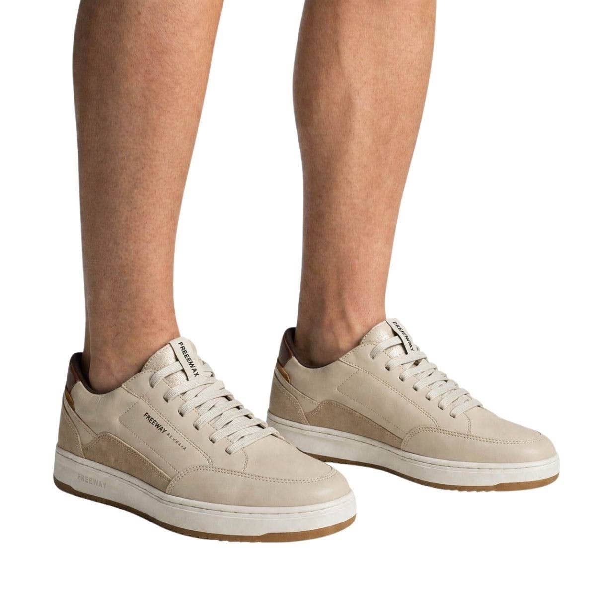 Sapatenis Freeway Masculino AUTOMATIC01 Off White Bege 2