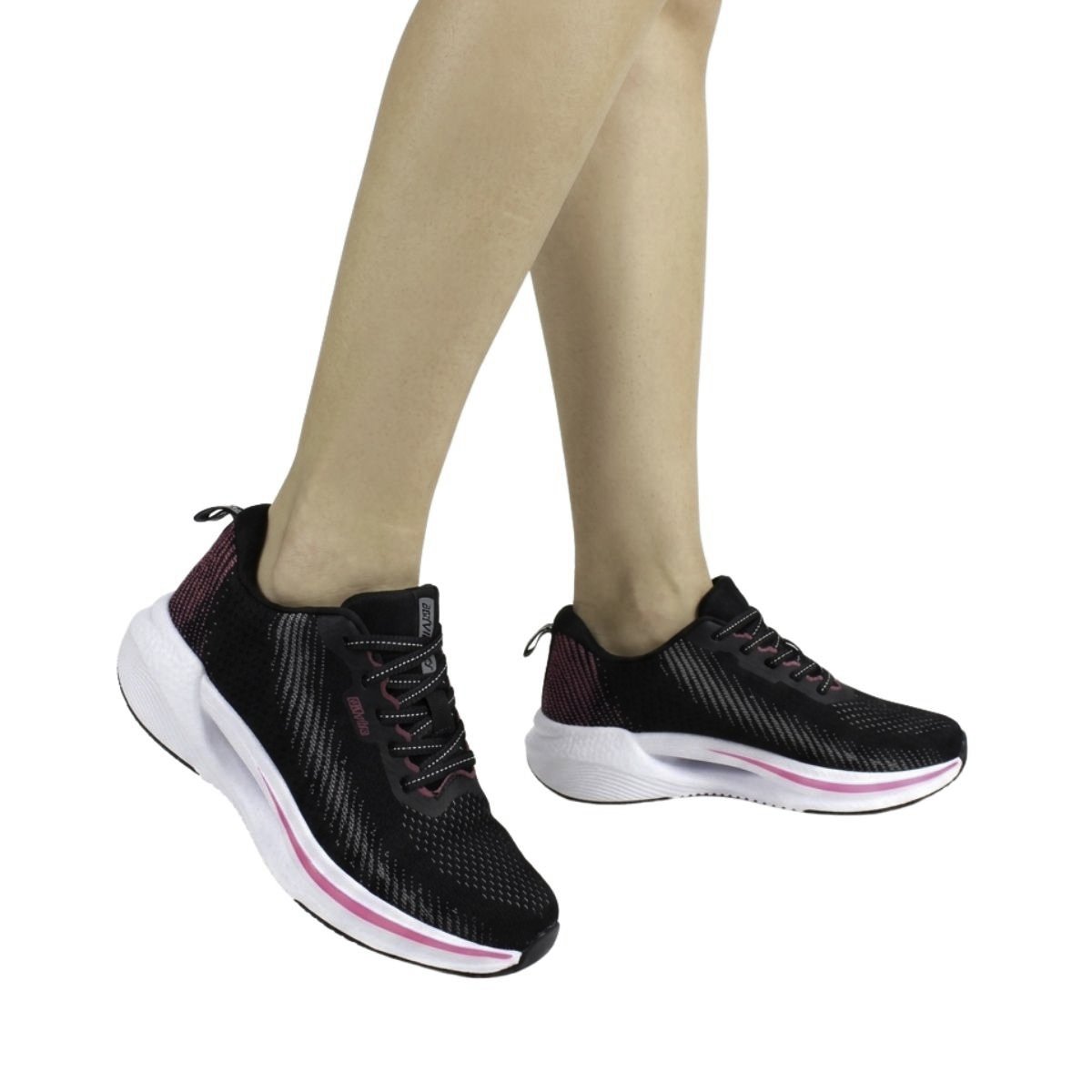 Tênis Actvitta Feminino 4839201 Preto Preto 2