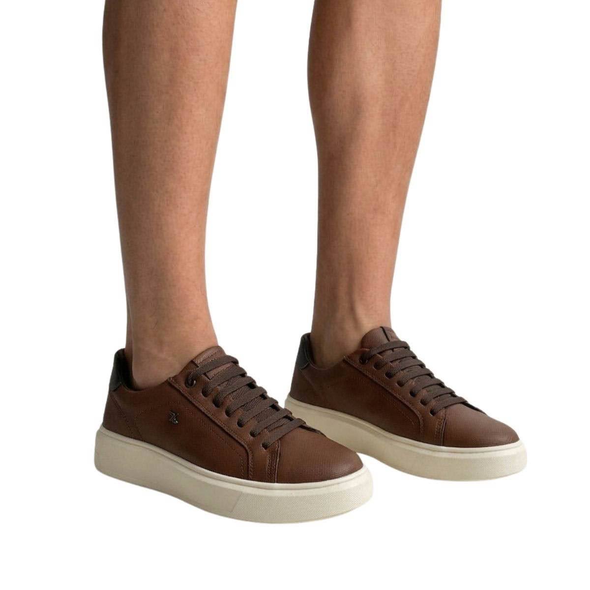 Sapatenis Strike Masculino ROCK-03 Marrom Marrom 2