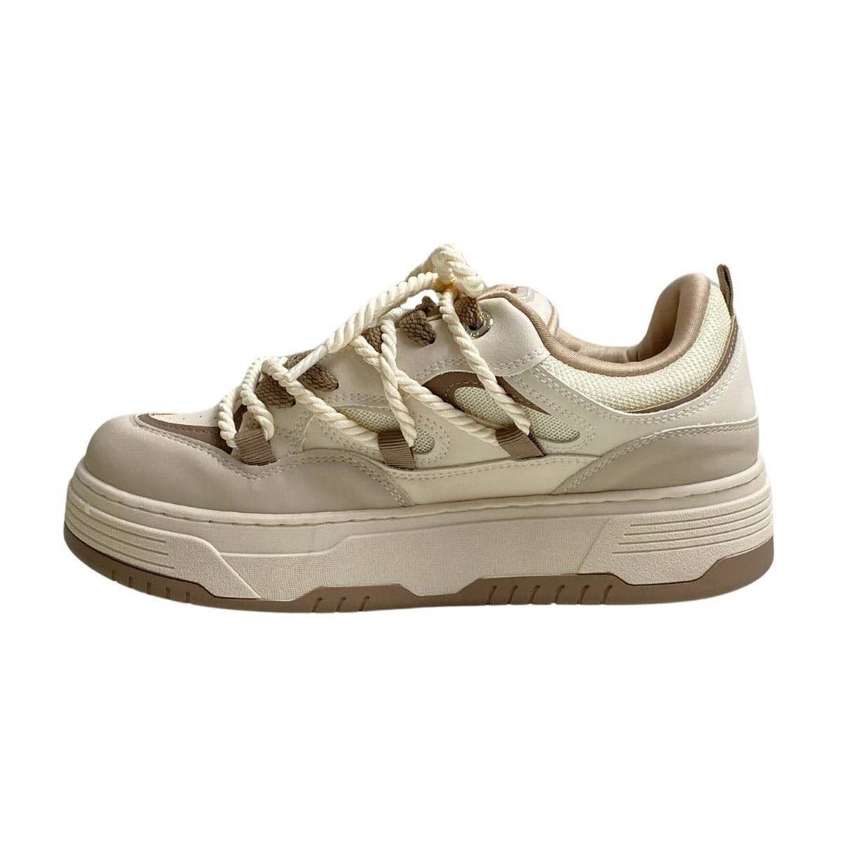 Tênis Via Marte Feminino 225009 Bege Branco 3