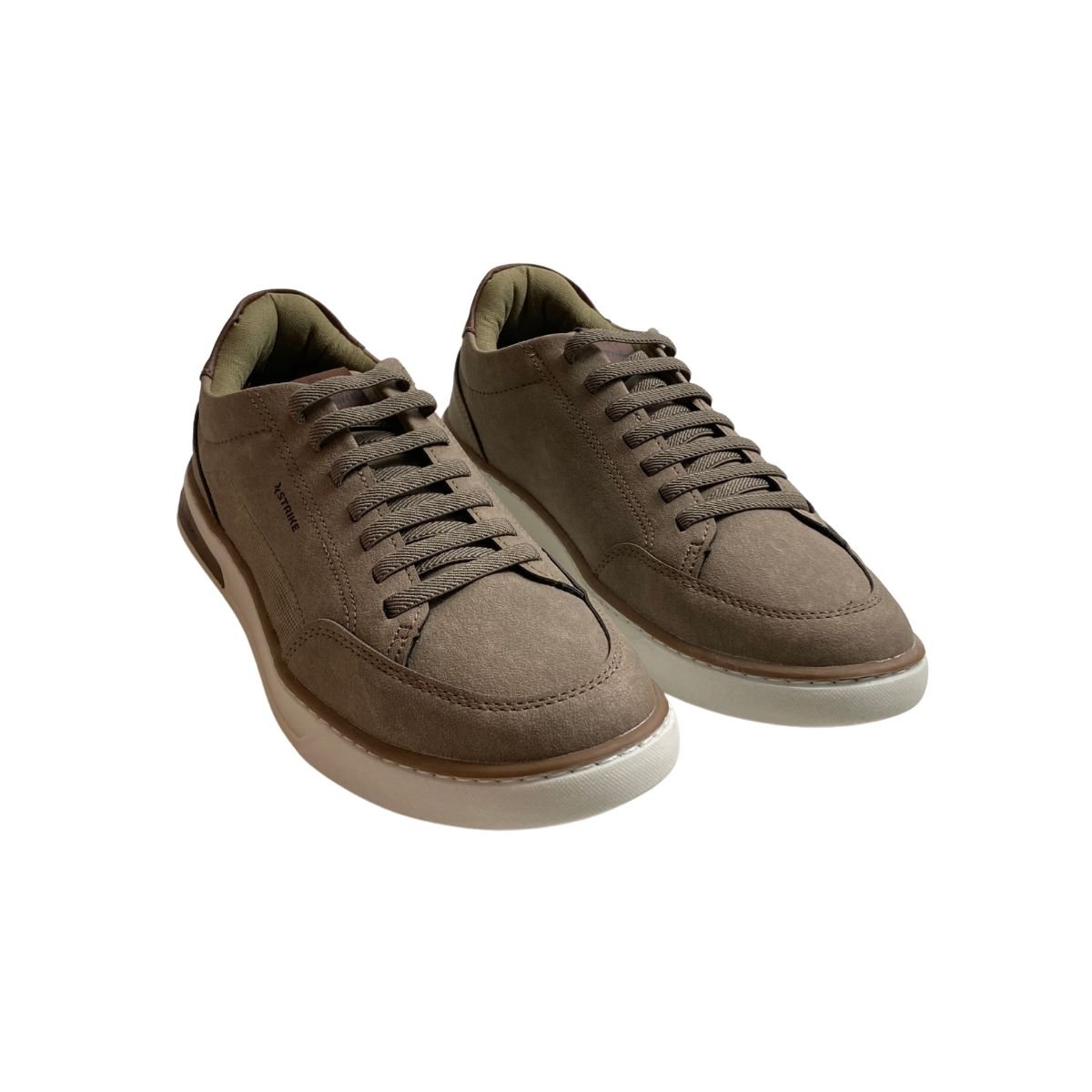 Sapatenis Strike Masculino NITRO-10 Bege Marrom 4
