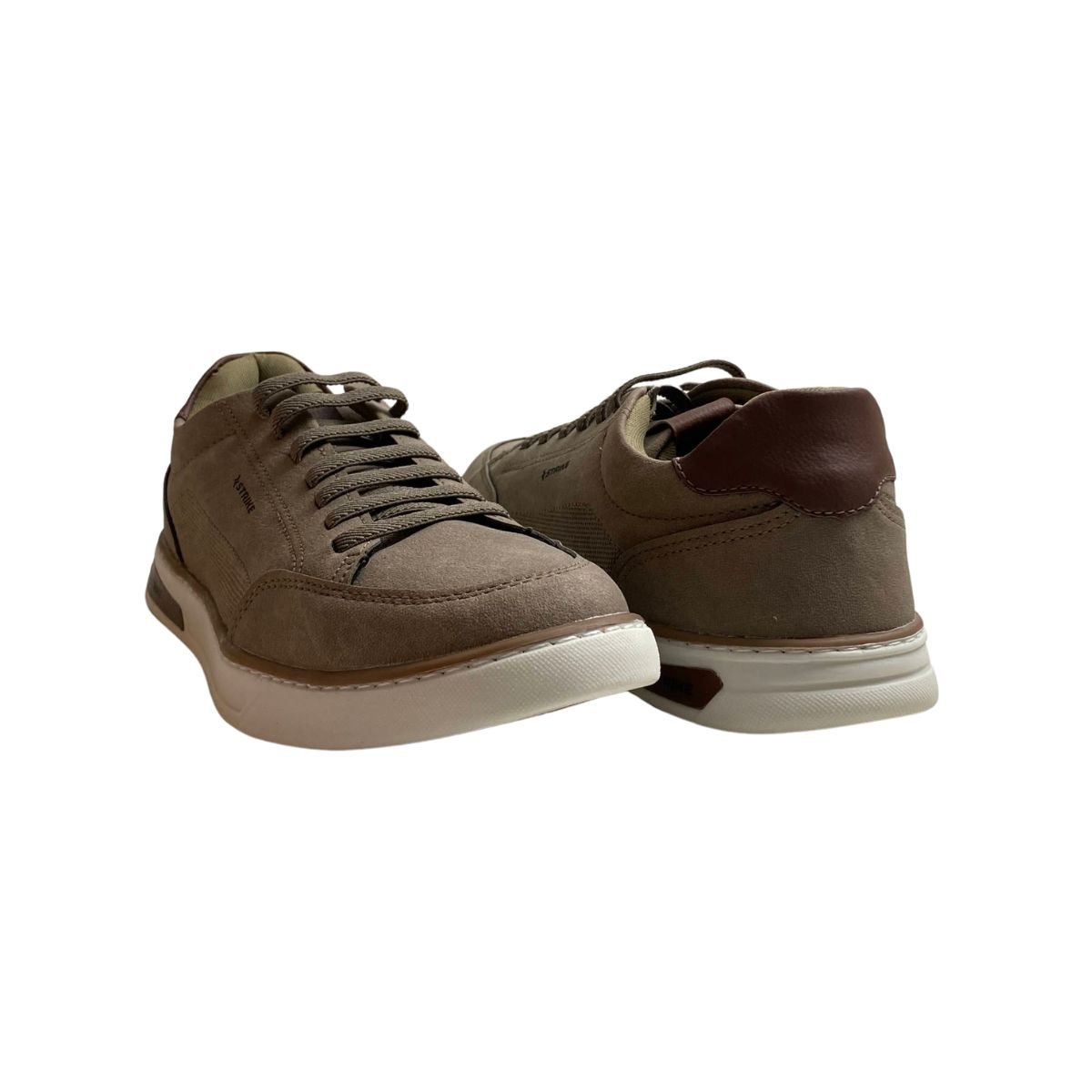 Sapatenis Strike Masculino NITRO-10 Bege Marrom 5