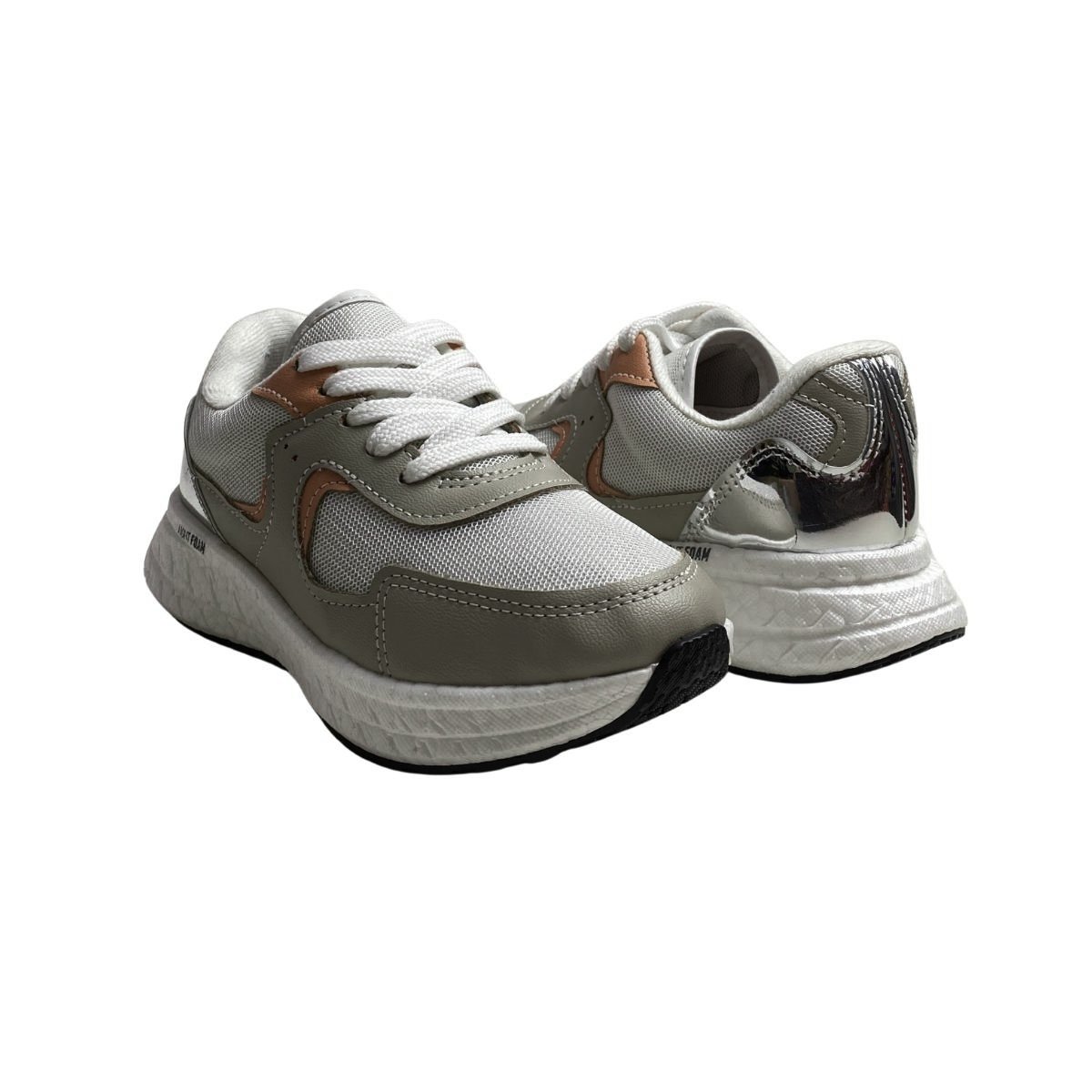 Tênis Molekinha Infantil Menina 2580110 Bege Branco 5
