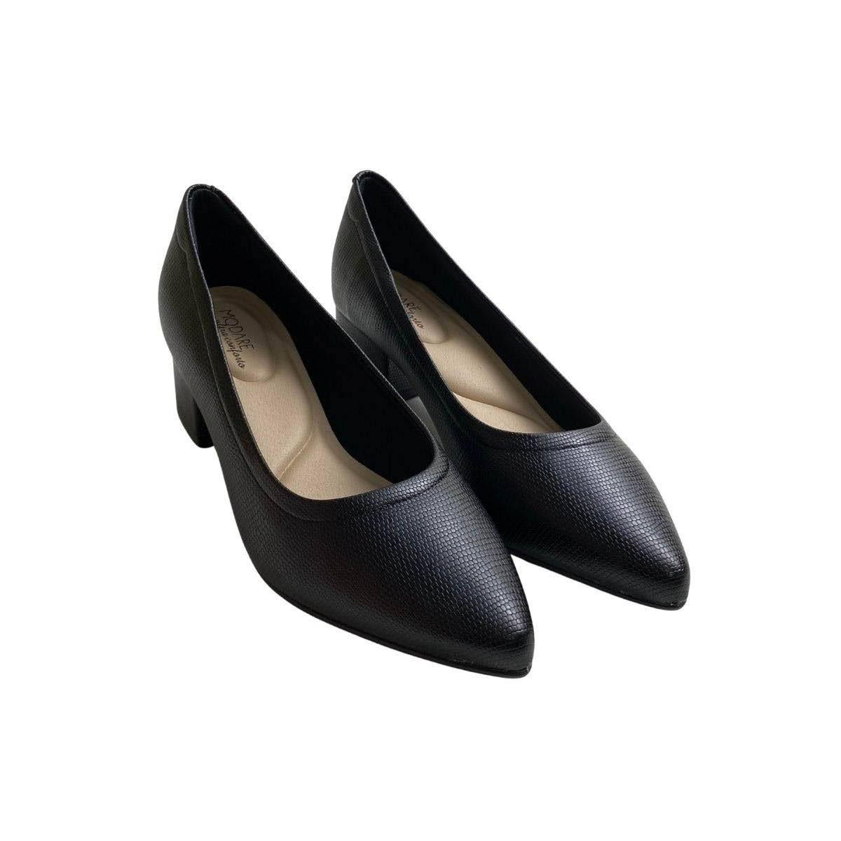 Sapato Modare Feminino 7340123 Preto Preto 4