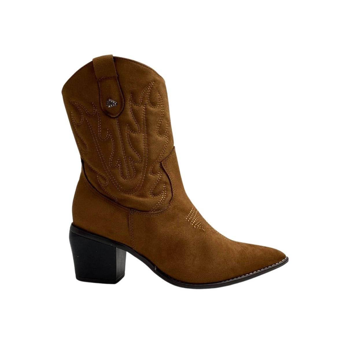 Bota Via Marte Feminina 054014 Marrom Claro