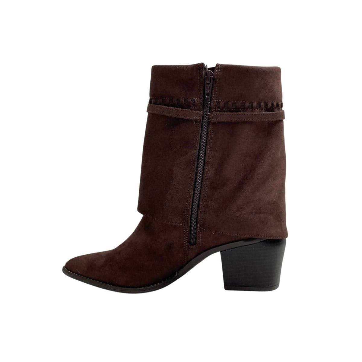 Bota Via Marte Feminina 054017 Marrom Escuro Marrom 3