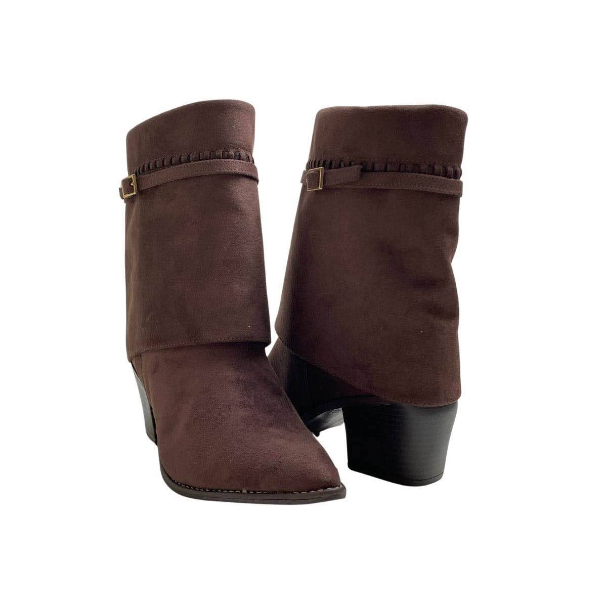 Bota Via Marte Feminina 054017 Marrom Escuro Marrom 5