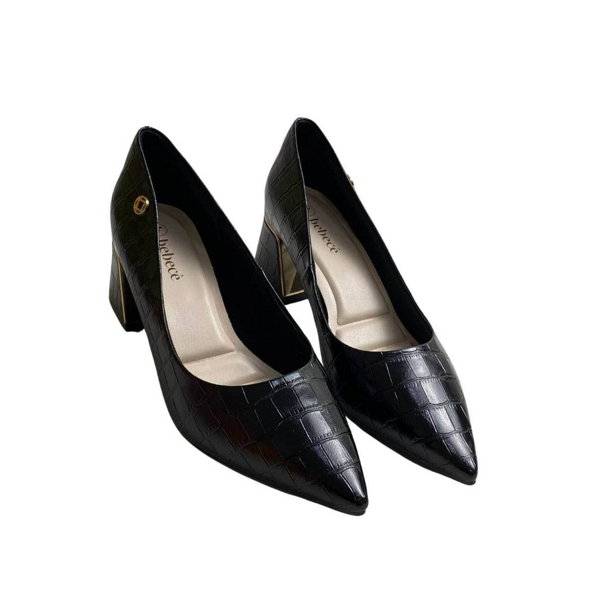 Sapato Bebecê Feminino T3862605 Preto Preto 4