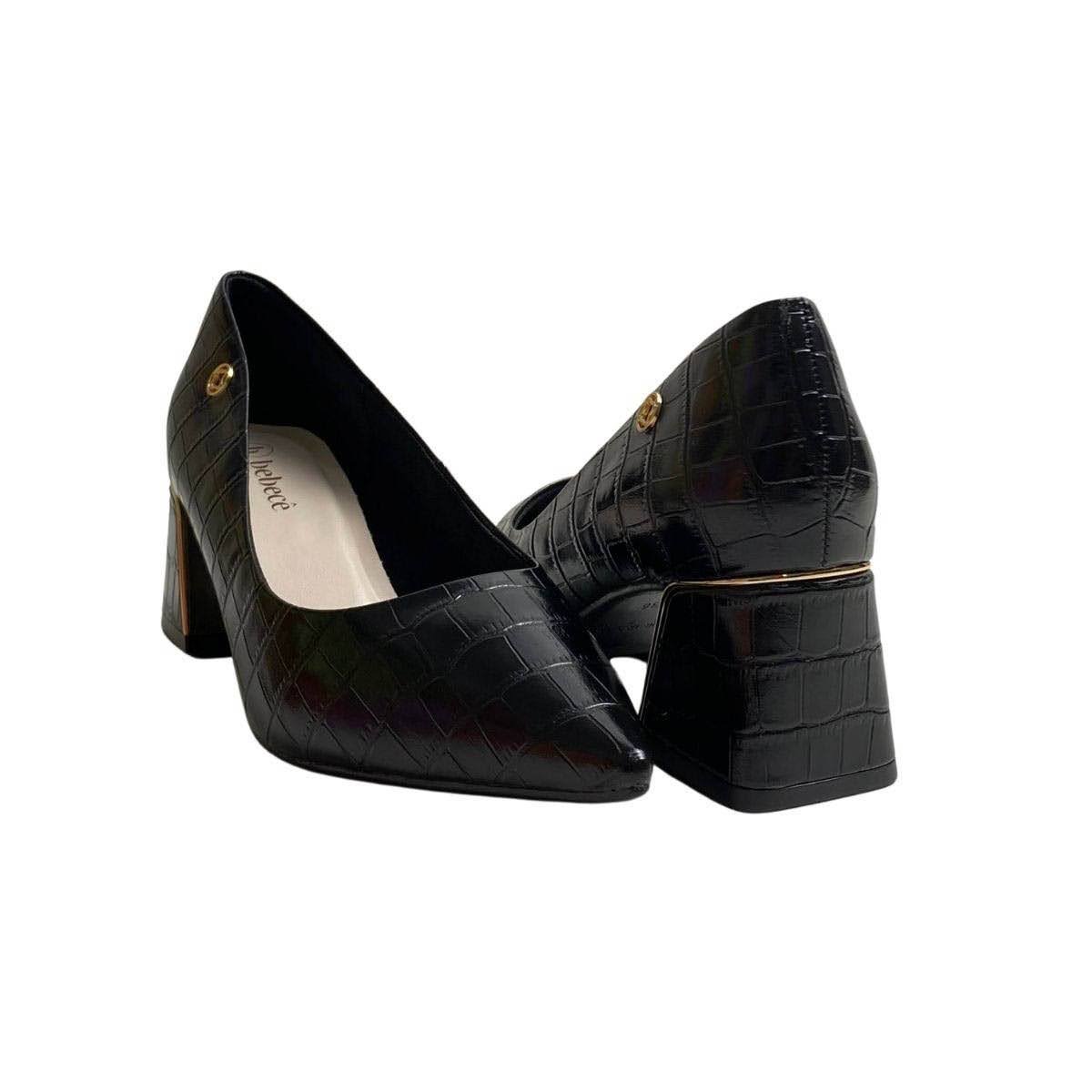 Sapato Bebecê Feminino T3862605 Preto Preto 5