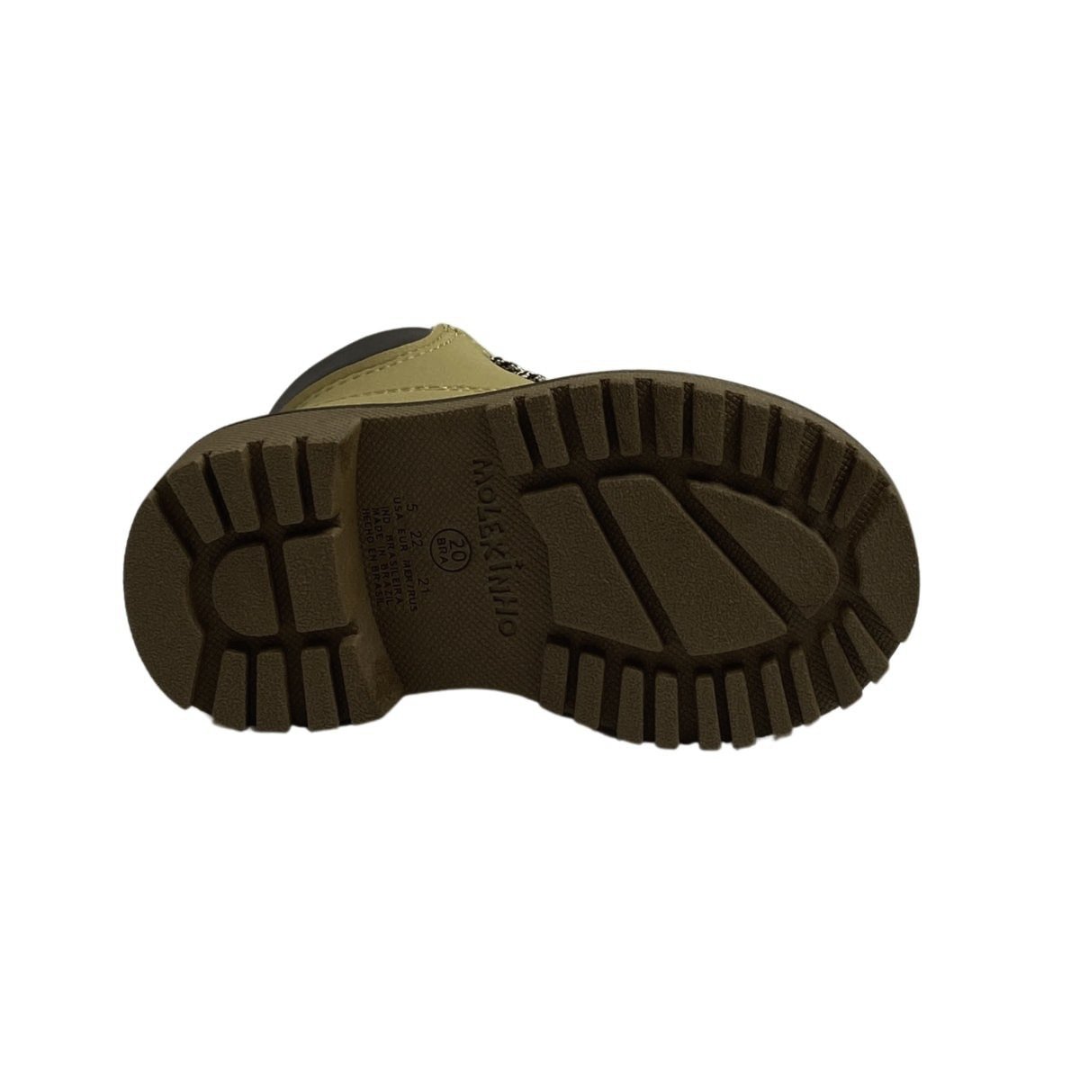 Coturno Molekinho Infantil Menino 2144214 Marrom Claro Bege 6