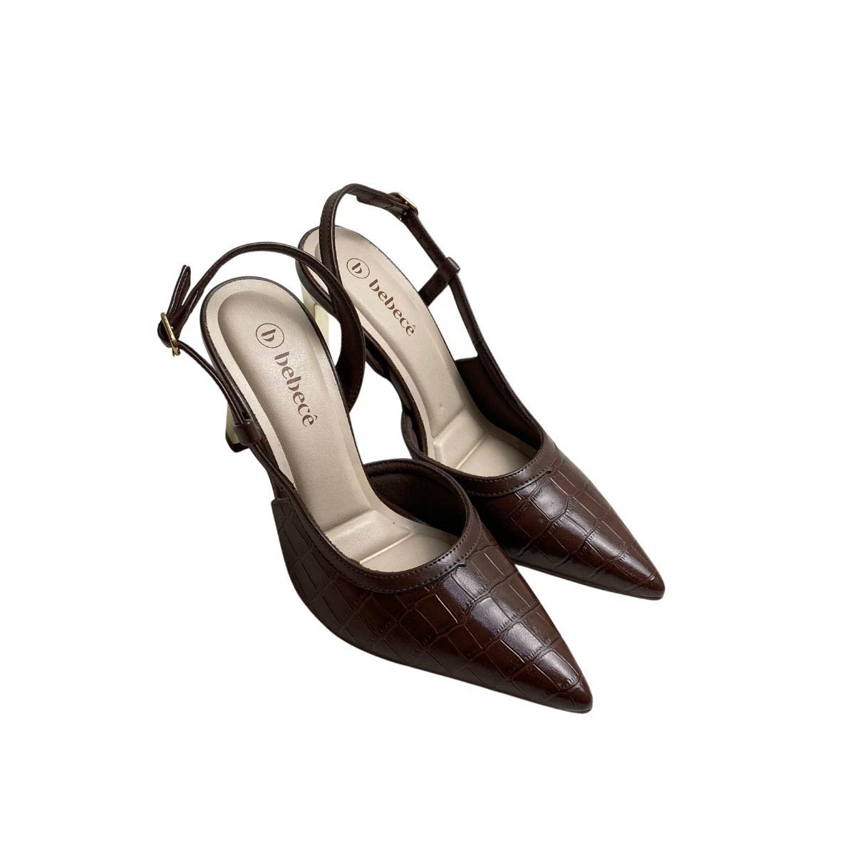 Scarpin Bebecê Feminino T9442221 Marrom Escuro Marrom 4